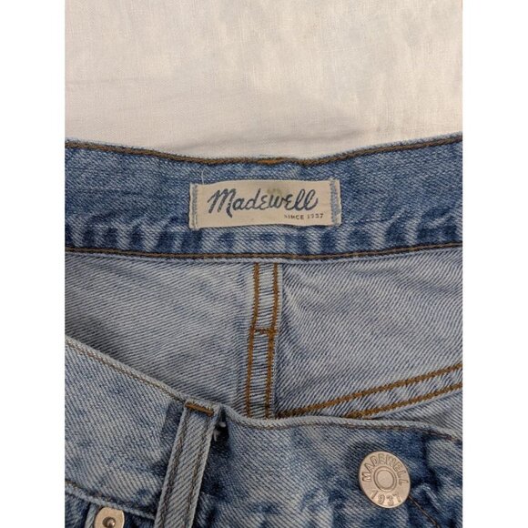 Madewell Womens The Perfect Summer Jean Size 29 Light Wash Distressed J4 - Picture 8 of 10